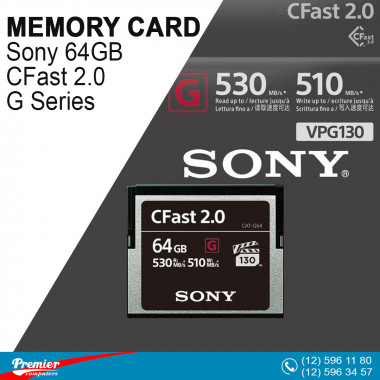 Sony 64GB CFast 2.0 G Series Memory Card