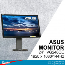 Monitor 24'' Asus VG248QE  1920 x 1080/144Hz/80000000:1/1Ms/Speaker/DP/DVI-D/HDMI P/N 90LMGG301Q022E1C