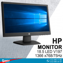 Monitor 18.5 HP LED V197  1366 x768/75Hz/700:1/5Ms/VGA