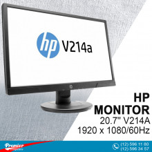 Monitor 20.7'' HP V214A  1920 x 1080/60Hz/600:1/5Ms/Speakers/VGA/HDMI P/N 1FR84AA