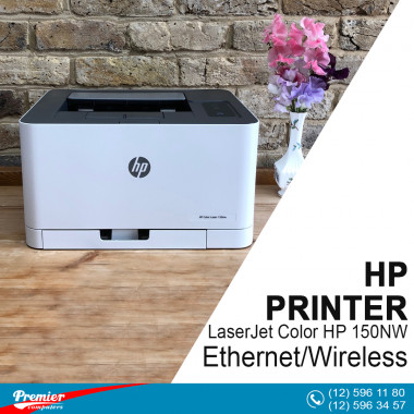 Printer LaserJet Color HP 150 NW Ethernet/Wireless P/N 4ZB95A