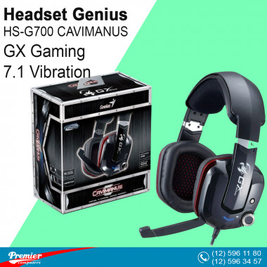 Headset Genius HS-G700 CAVIMANUS GX Gaming 7.1 Vibration 