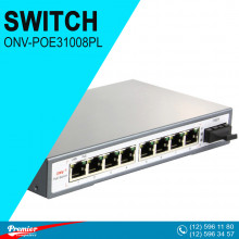 Switch ONV-POE31008PL Desktop  8 x 10/100M PoE ports +1 x 10/100M 10M/250m