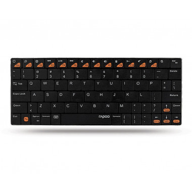 Rapoo E6500 Bluetooth Wireless Keyboard For Android - Black