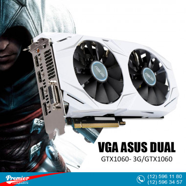 VGA ASUS DUAL-GTX1060-O3G OC DUAL 3 Gb GDDR5 129-bit 