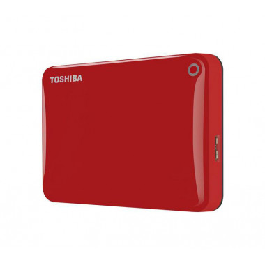 TOSHIBA 2TB Canvio Connect II Portable Hard Drive USB 3.0 (USB 2.0 compatible) Model HDTC820ER3CA Red