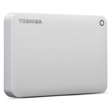 TOSHIBA 2TB Canvio Connect II Portable Hard Drive USB 3.0 (USB 2.0 compatible) Model HHDTC820EW3CA White