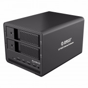 ORICO 9528RU3-BK Aluminum USB3.0 RAID 2-bay 3.5'' HDD Enclosure with CE/FCC/3C/ROHS