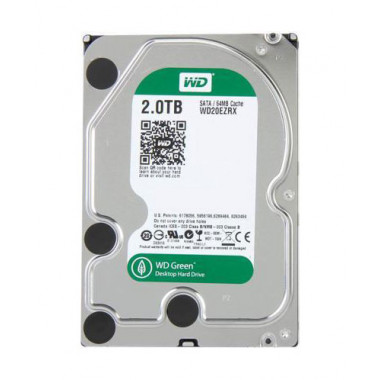 Western Digital WD Green WD20EZRX 2TB IntelliPower 64MB Cache SATA 6.0Gb/s 3.5" Internal Hard Drive Bare Drive