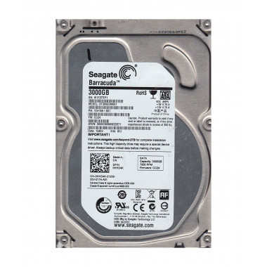 Seagate Desktop HDD ST3000DM001 3TB 64MB Cache SATA 6.0Gb/s 3.5" Internal Hard Drive Bare Drive