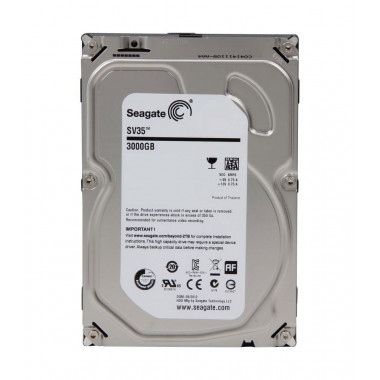 Seagate SV35.6 Series ST3000VX000 3TB 7200 RPM 64MB Cache SATA 6.0Gb/s 3.5" Surveillance Hard Drive Bare Drive