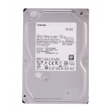 TOSHIBA DT01ACA050 500GB 7200 RPM 32MB Cache SATA 6.0Gb/s 3.5" Internal Hard Drive Bare Drive