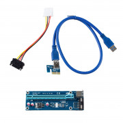 USB 3.0 Pci-e Express 1x to 16x Extender Riser Card Adapter