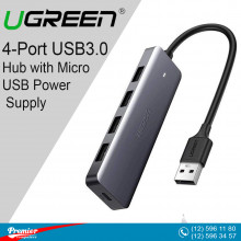 UGREEN 4-Port USB3.0 Hub with Micro USB Power Supply UGREEN 4-Port USB3.0 Hub with Micro USB Power Supply
